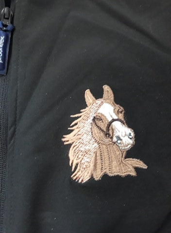 Personalised equestrian shell jacket