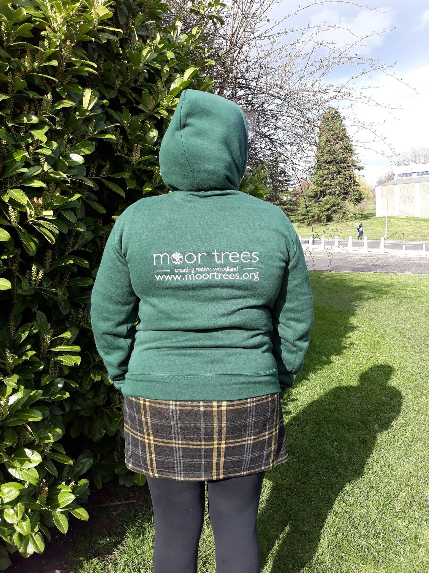 Ladies hoodie with Moor Trees embroidered logo