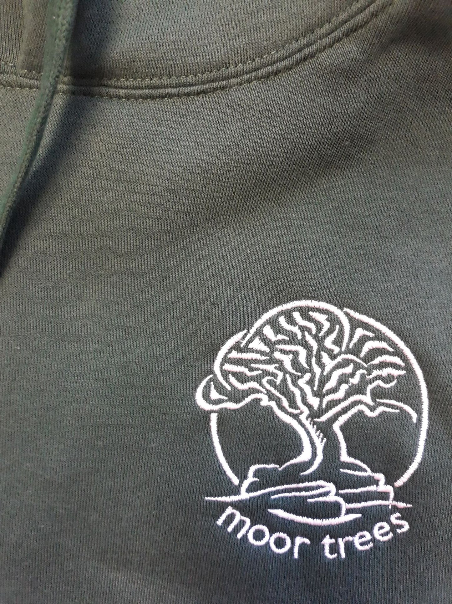 Men's hoodie with Moor Trees embroidered logo