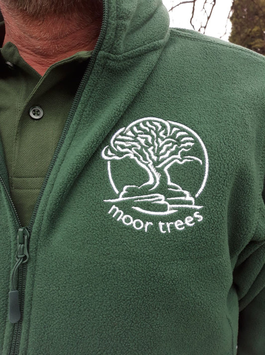 Men's fleece with embroidered Moor Trees logo
