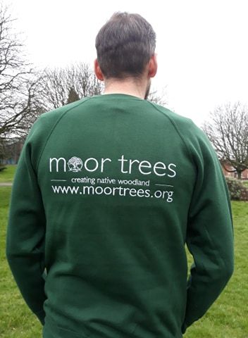 Unisex Sweat Shirt embroidered with Moor Trees